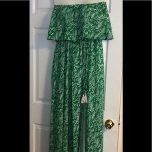 Summer strapless dress